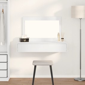 Sonata H Тоалетна масичка за стена Бяла 100x40x70 см