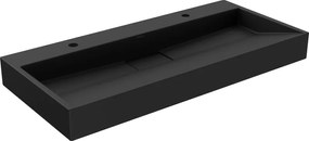 Mexen Ava мивка за монтиране върху плот от конгломерат 2/O 100 x 46 cm, черна - 23011072