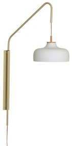 Бяла/бежова стенна лампа за контакт ø 29 cm Current – Hübsch