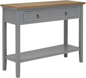 Сива конзолна маса от масивна Пауловния 34,5x99 cm Henley – Premier Housewares