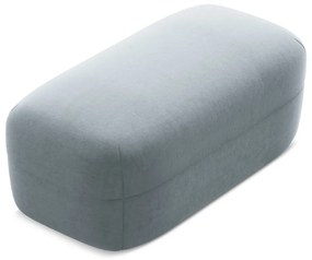 Светлосиня кадифена табуретка Moana – Makamii