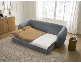 Тъмносив шенилов сгъваем диван 228 cm Neyo – Bobochic Paris