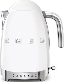 Бяла електрическа кана от неръждаема стомана 1,7 l Retro Style – SMEG