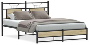 4106961 vidaXL Рамка за легло без матрак сонома дъб 90x190 см инженерно дърво