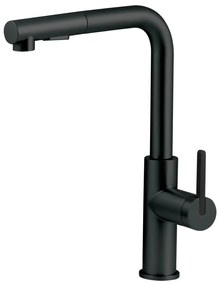 Deante BKM_N73M - Кран за мивка с издърпваща се пръскачка MOMI черен