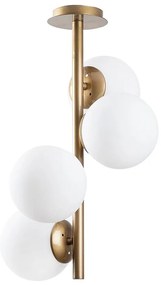 Осветително тяло за таван в златисто със стъклен абажур ø 15 cm Faze – Opviq lights