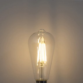 Комплект от 5 E27 LED крушки ST64 прозрачни 3.8W 806 lm 3000K