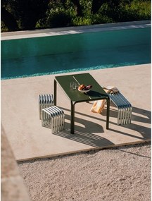 Градински стол метален в сребрист цвят Nokk – noo.ma