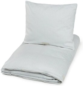 Светлосиньо единично детско спално бельо от органичен памук 140x200 cm Classic Stripes Blue – Cam Cam Copenhagen