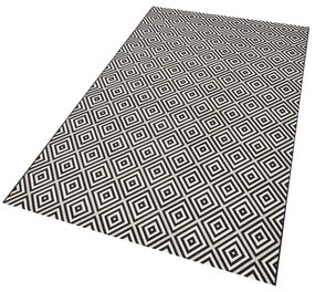 Черно-бял килим на открито , 200 x 290 cm Karo - NORTHRUGS