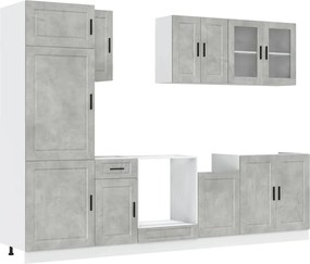 3314815 vidaXL Комплект кухненски шкафове от 8 части Kalmar, инженерно дърво