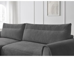 Сив ъглов диван Aden – Bobochic Paris