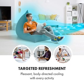 Klarstein Skyscraper Frost, охладител на въздуха, вентилатор, 45 W, 7 литра, 2 охлаждащи пълнителя, мобилен