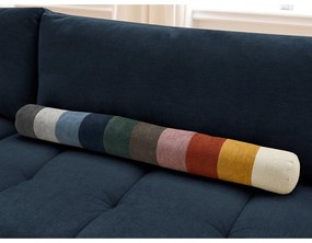 Тъмносин сгъваем/с място за съхранение ъглов диван (ляв ъгъл/L форма) Fuji – Bobochic Paris