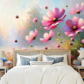 Тапет – Цветни полски цветя в разцвет