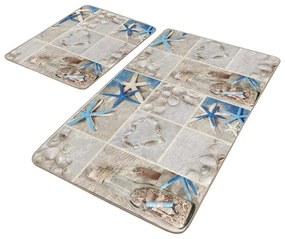 Бежови килимчета за баня в комплект от 2 бр. 60x100 cm - Mila Home