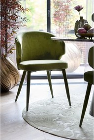 Зелени тапицирани трапезни столове в комплект 2 бр. Kosaka – Light &amp; Living