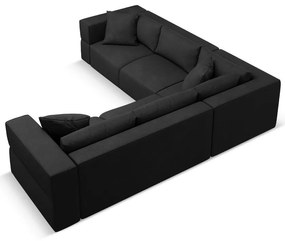 Черен променлив ъглов диван Esther – Milo Casa
