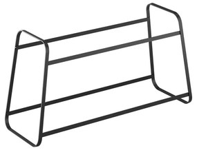 Черна двуетажна етажерка за обувки Derby - Metaltex