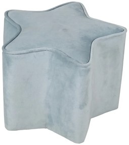 Светлосиньо кадифе бебешки пуф Lil Sofa - Roba