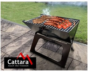 Сгъваема черна скара на дървени въглища Piran - Cattara