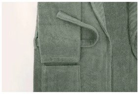 Зелен памучен халат за баня размер S/M - Foutastic