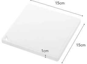 Квадратна бяла подложка за горещ съд Tower - YAMAZAKI