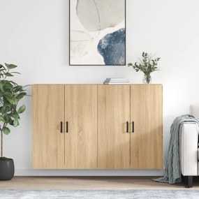 3195630 vidaXL Стенни шкафове, 2 бр, дъб сонома, 69,5x34x90 см
