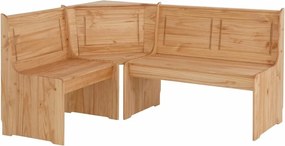 Ъглова пейка и маса за хранене от масивна борова дървесина Samantha - Støraa