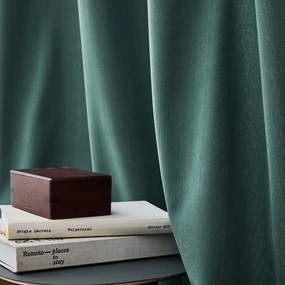 Зелено термо перде от рипсено кадифе 140x260 cm Madison – douceur d'intérieur