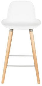 Комплект от 2 бели бар столове , височина на седалката 65 cm Albert Kuip - Zuiver