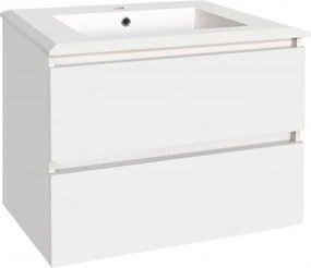 Конзолен PVC шкаф ICP 7255 ВЕДА с умивалник, 70x45x55см