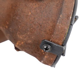 Стилна прожекционна лампа ръждяво кафява 3-светлина - Sorra