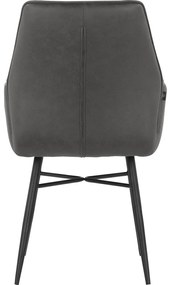 Антрацит трапезни столове в комплект от 2 бр. Anzo – Støraa