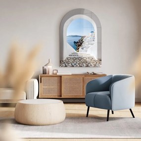 Картина върху стъкло 70x100 cm Oia – Styler