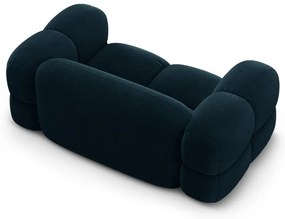 Тъмносин кадифен диван 180 cm Loretto – Cosmopolitan Design