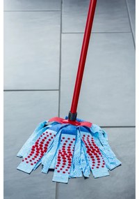 Комплект за почистване на под Vileda Super Mocio, 3 части, 10 л, Отцеждащ механизъм, Червен