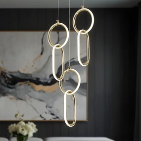 Висяща LED лампа G077-3CPR Gold