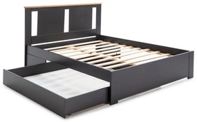 Антрацитно сиво чекмедже 137 x 147 cm Enara - Marckeric