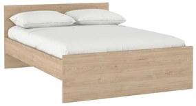 Двойно легло от декор от дъб в естествен цвят 160x200 cm Naia – Tvilum