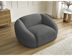 Сиво кресло от букле Tina – Bobochic Paris