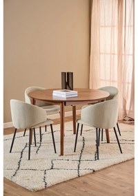 Кръгла сгъваема трапезна маса с допълнителна плоча от декор от орех ø 115 cm Montreux – Actona