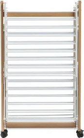 Сушилник за дрехи 5five Wood Effect с 4 колела, Метал Дървесен ефект, 27 m