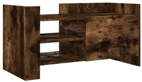 848371 vidaXL ТB шкаф, опушен дъб, 80x35x40 см, инженерно дърво