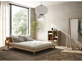Двойно легло от борова дървесина с решетка 160x200 cm Peek - Karup Design