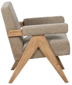 Бежово шенилово кресло Rest – Ixia