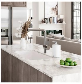 Дозатор за сапун от бяла стомана 473 ml Pulse - simplehuman