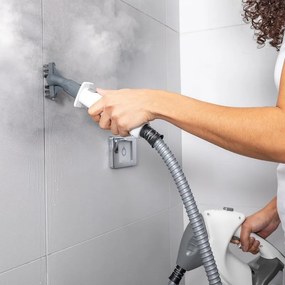 Парочистачка Shark S6005EU, 1200W, 0.5 л, 2 настройки, Технология Klick'n Flip, Steam Blaster, Dirt Grip подложки, Бял/Сив