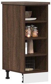 854199 vidaXL Долен шкаф "Рига" кафяв дъб 30x44,5x81,5 см, инженерно дърво