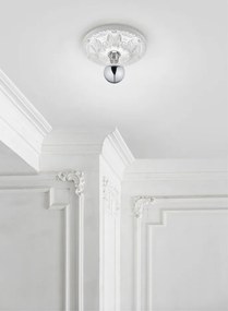 Бяло осветително тяло за таван ø 30 cm Lilly – Trio